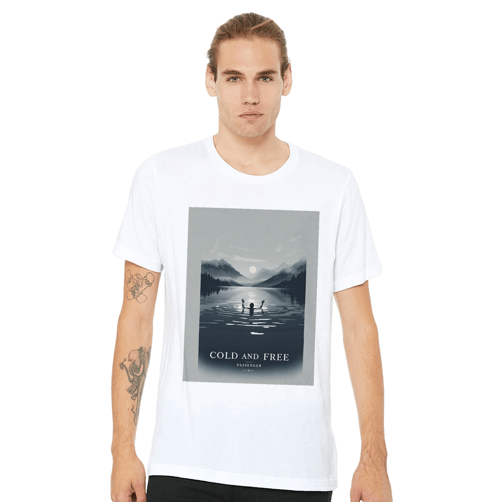 Cold Water Swimming T-Shirt | Wild Swimming Loch Design | Open Water Swimmer Tee - Wild Thread Co