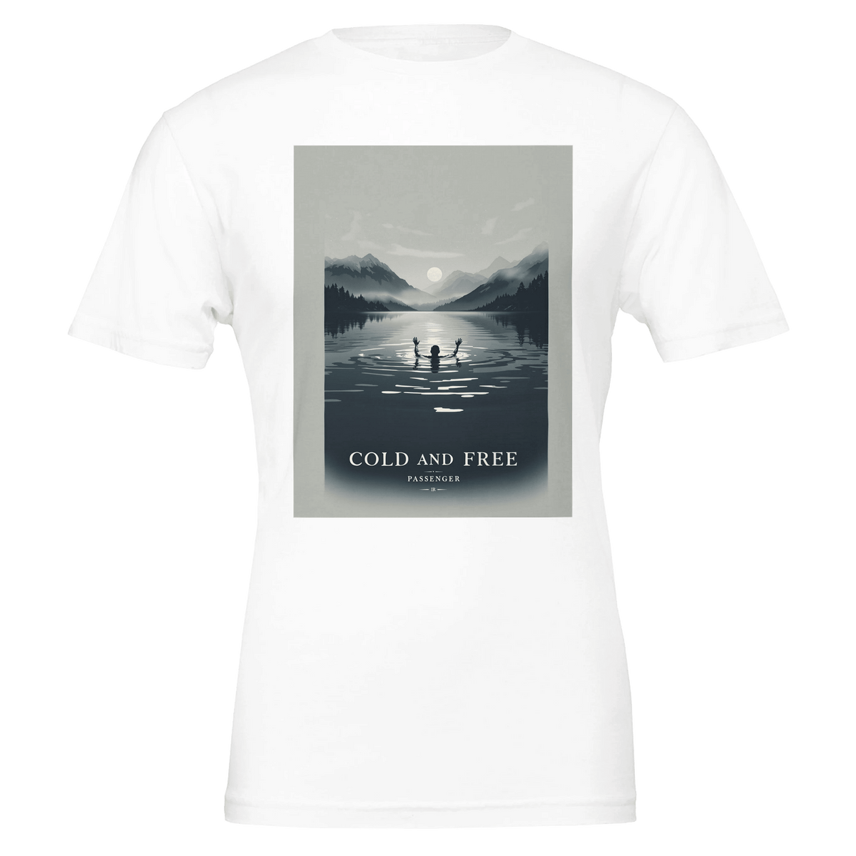 Cold Water Swimming T-Shirt | Wild Swimming Loch Design | Open Water Swimmer Tee - Wild Thread Co