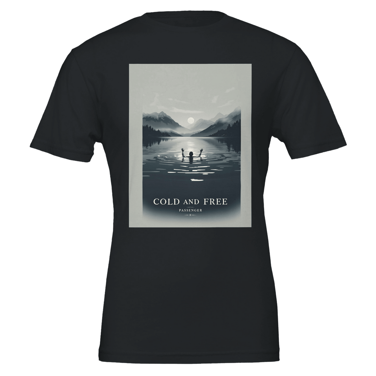 Cold Water Swimming T-Shirt | Wild Swimming Loch Design | Open Water Swimmer Tee - Wild Thread Co