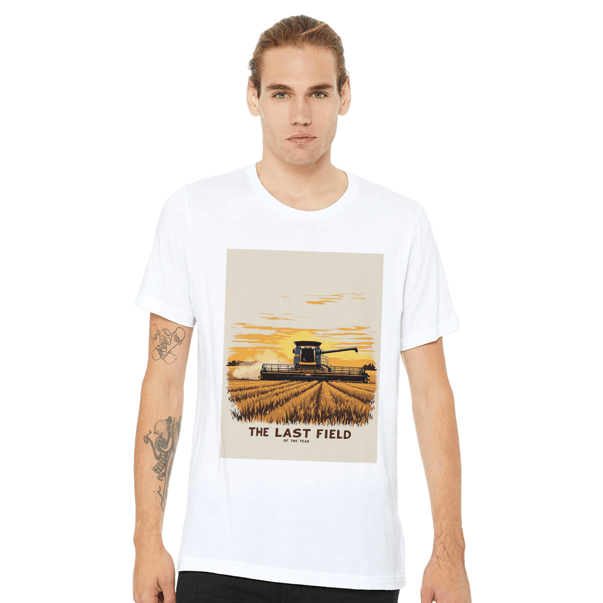 Combine Harvester Tee | The Last Field Harvest Shirt | Farming Gift - Wild Thread Co
