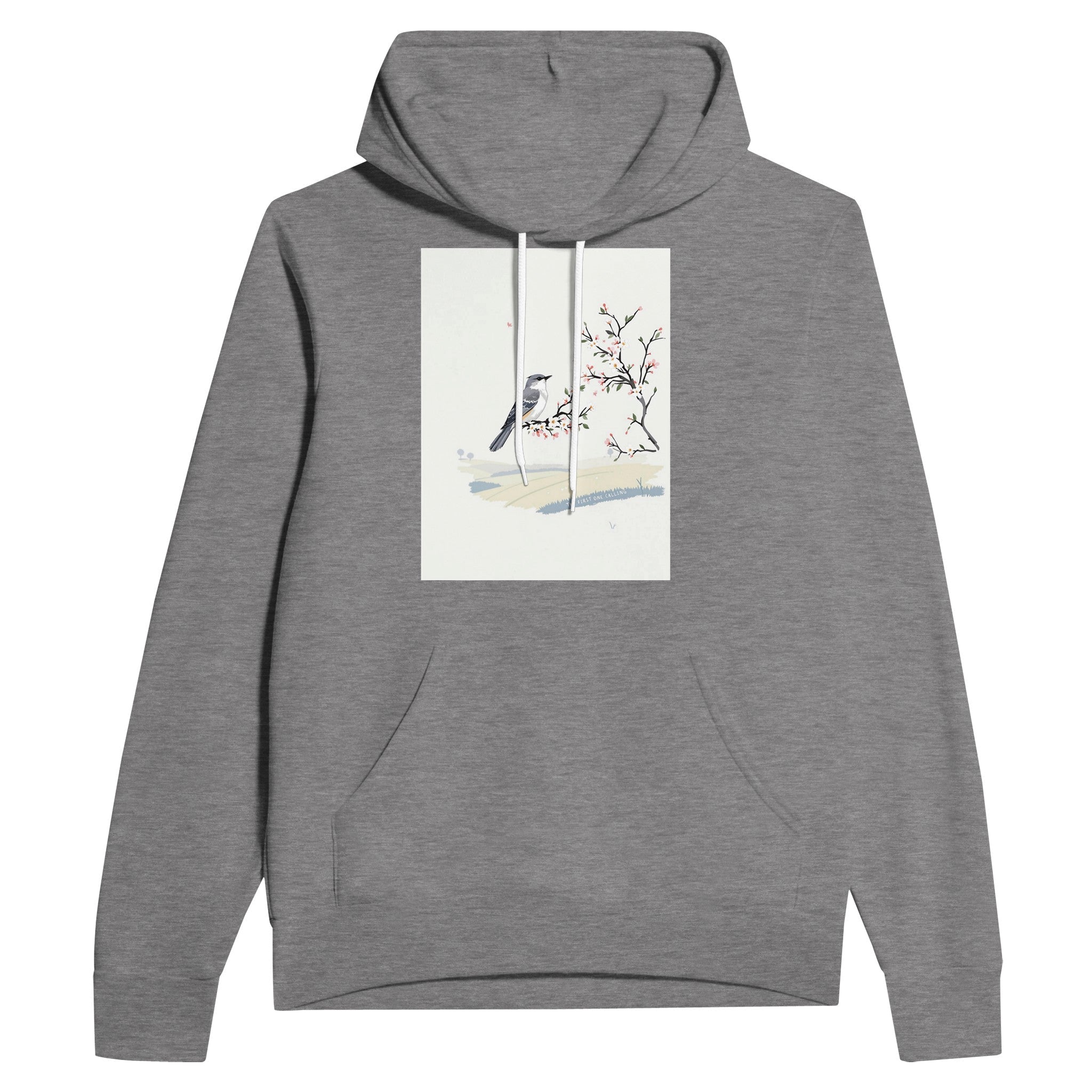 Cuckoo Spring Hoodie | British Bird Gift | Hawthorn Blossom Hoodie - Wild Thread Co