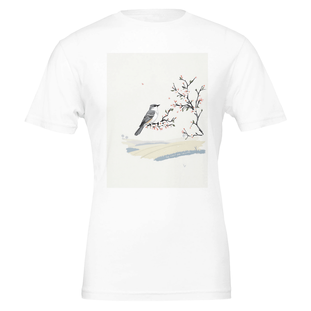 Cuckoo Spring Shirt | British Bird Gift | Hawthorn Blossom Tee - Wild Thread Co