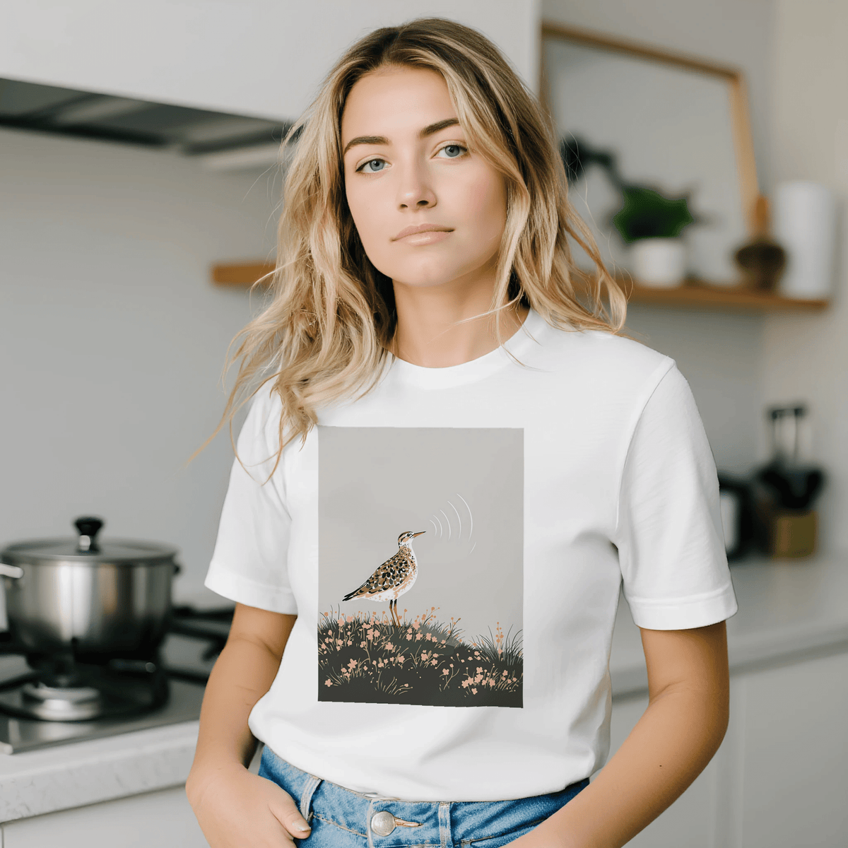 Curlew Calling Moorland T-Shirt | The Song of the Moor - Wild Thread Co