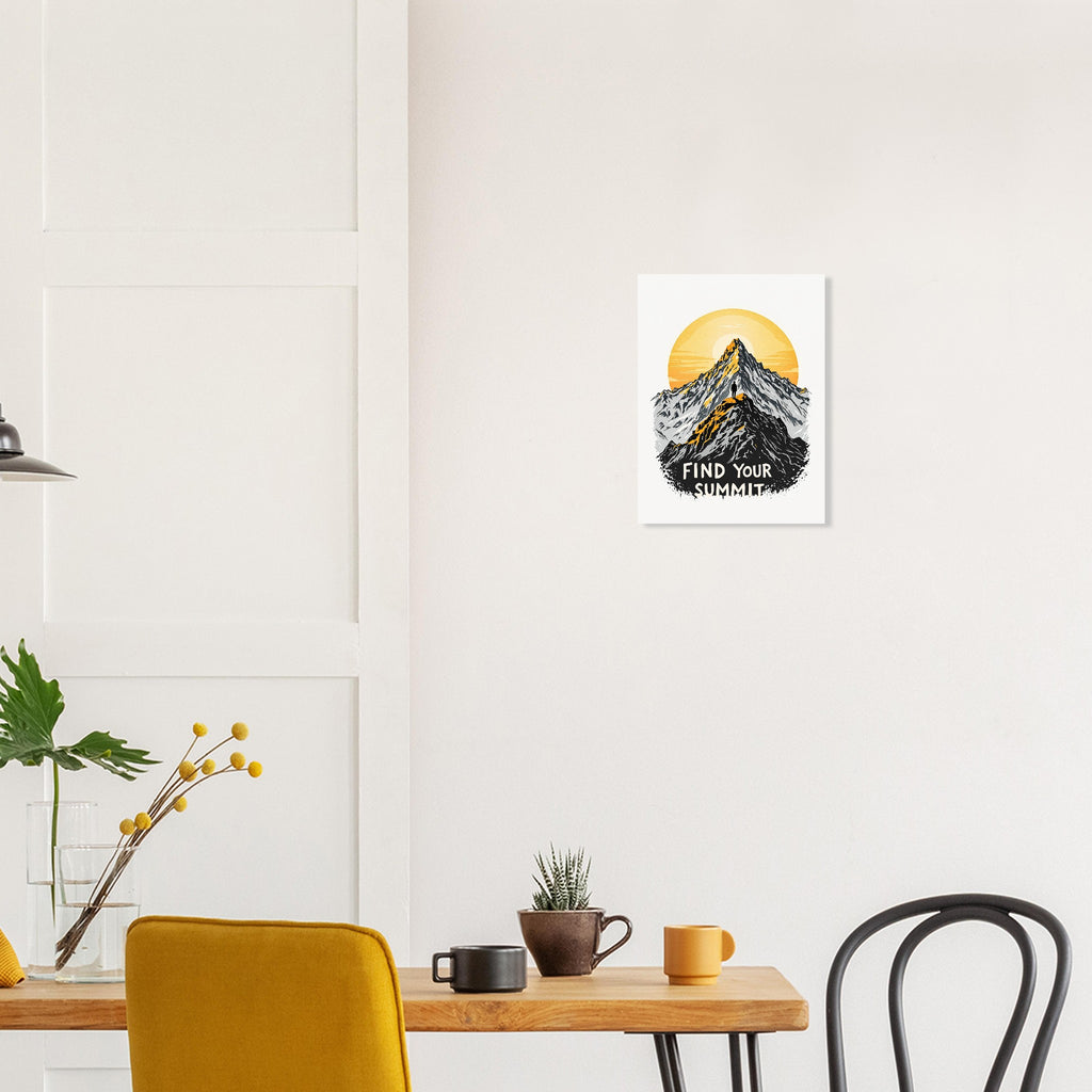 Find Your Summit Mountain A1 Art Print Poster Wall Art UK — Art Print | Wild Thread Co