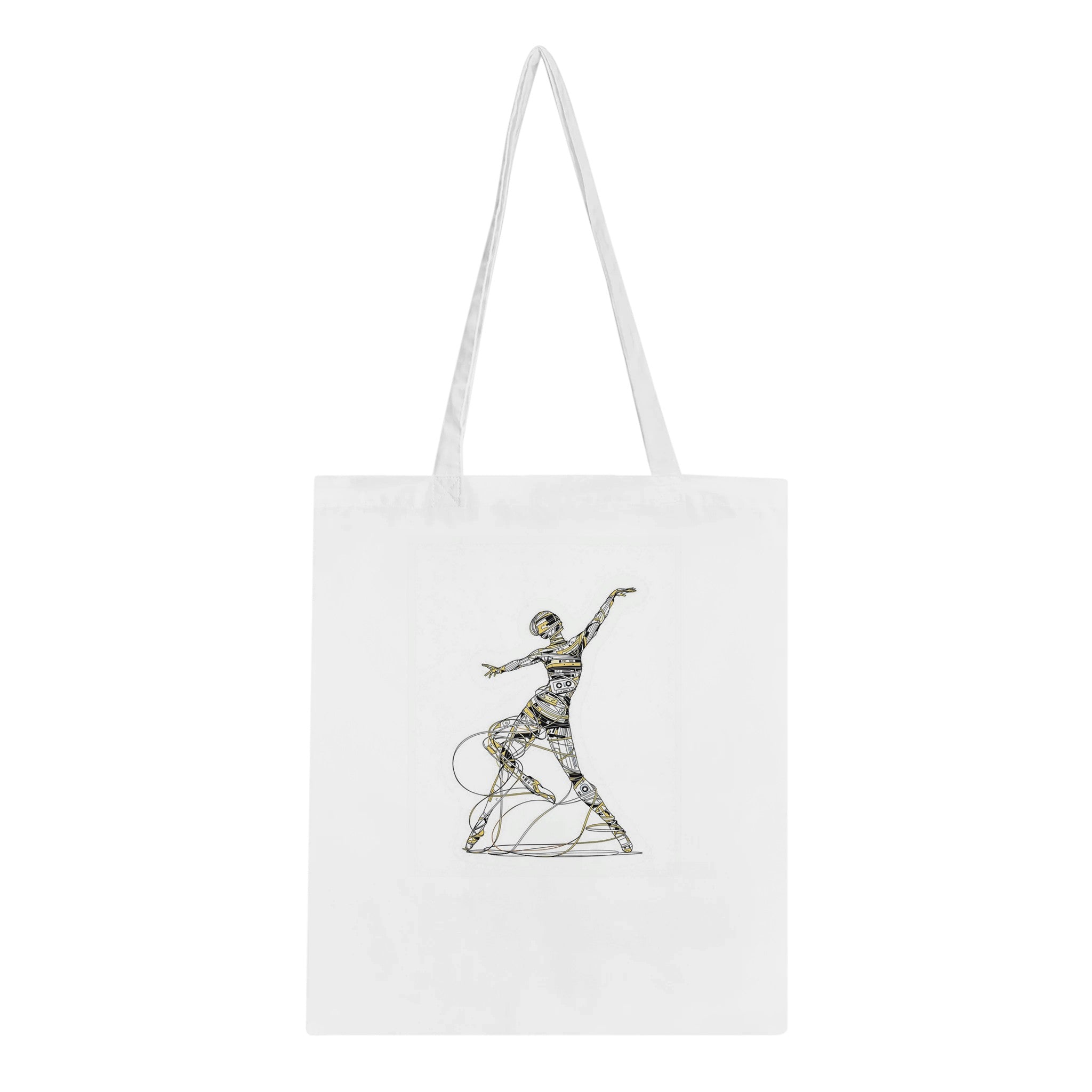 Cassette Tape Dancer Tote Bag Cotton Shopper UK — Tote Bag | Wild Thread Co UK