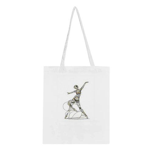 Cassette Tape Dancer Tote Bag Cotton Shopper UK — Tote Bag | Wild Thread Co UK