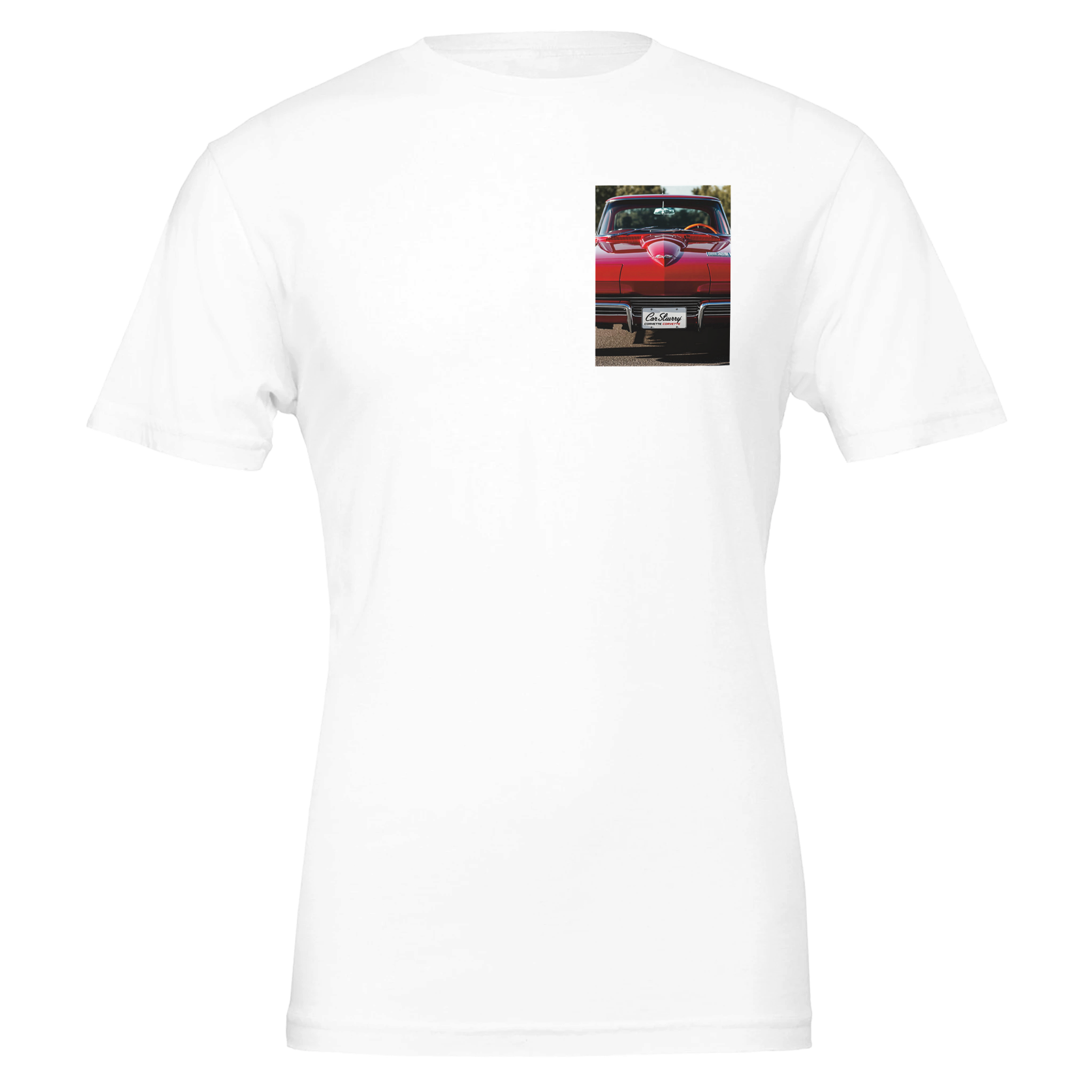 Corvette Stingray 63 UK Gift T-Shirt — detail view | Wild Thread Co