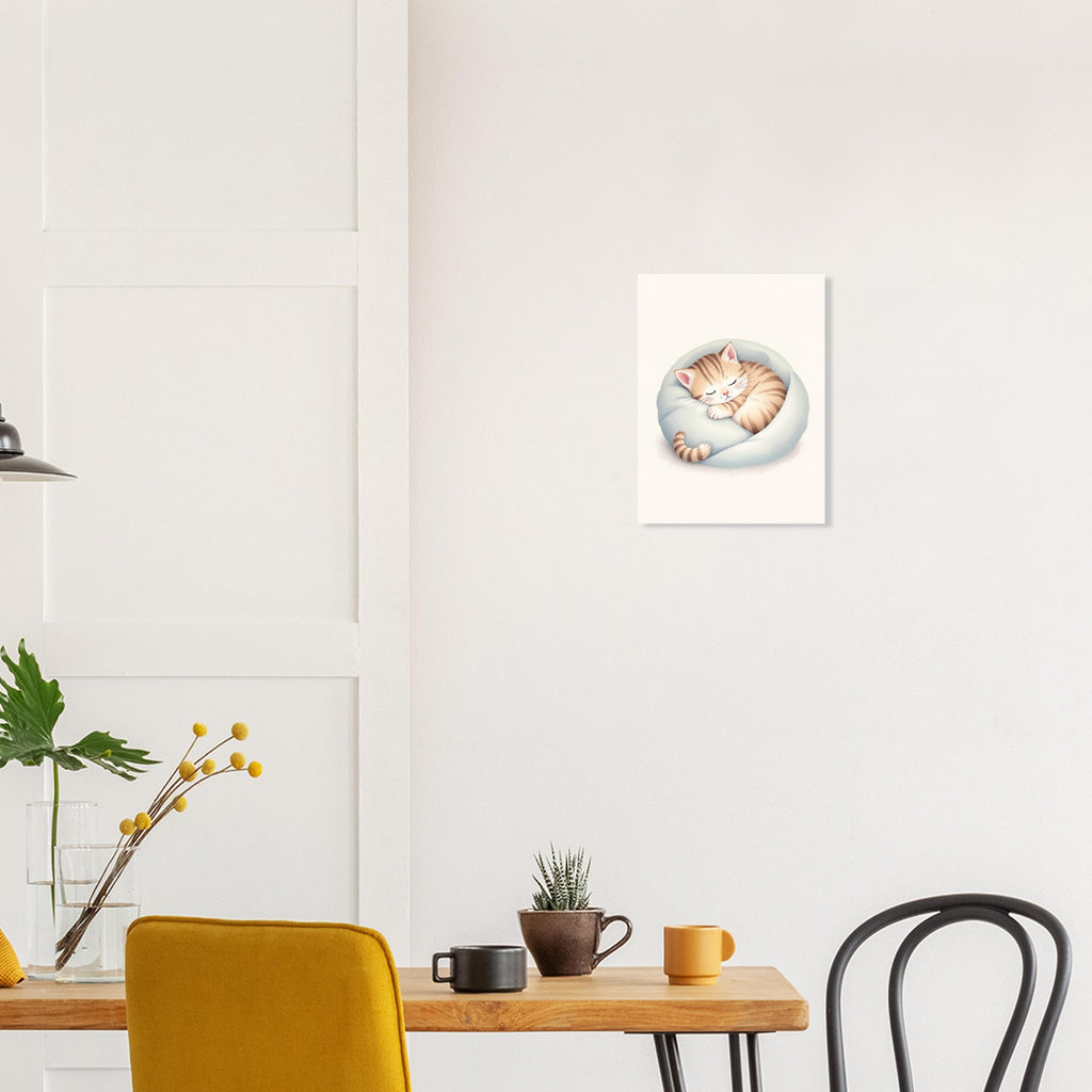 Sleeping Kitten Art Print Art Print — detail view | Wild Thread Co