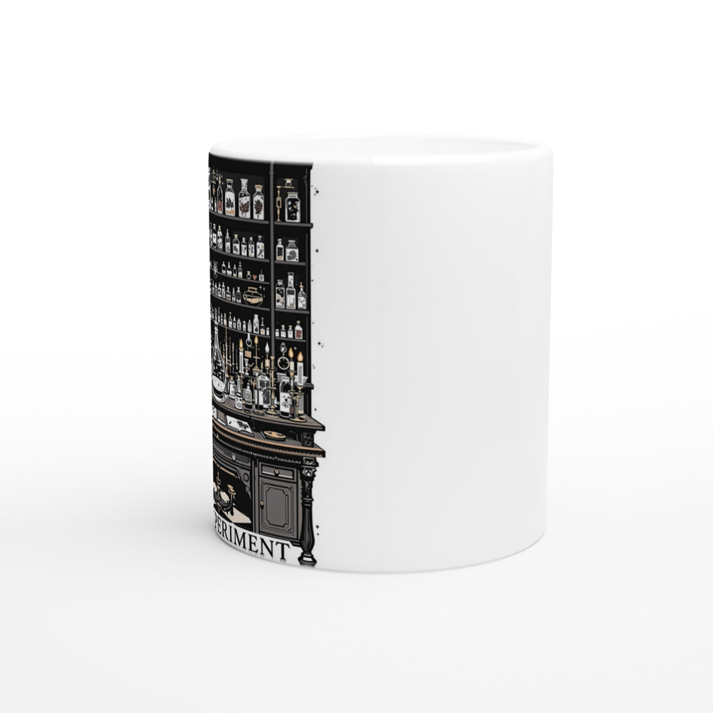 Dark Academia Victorian Laboratory Mug — detail view | Wild Thread Co