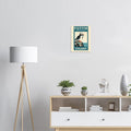 Puffin Colony Vintage Travel Poster — Art Print | Wild Thread Co UK