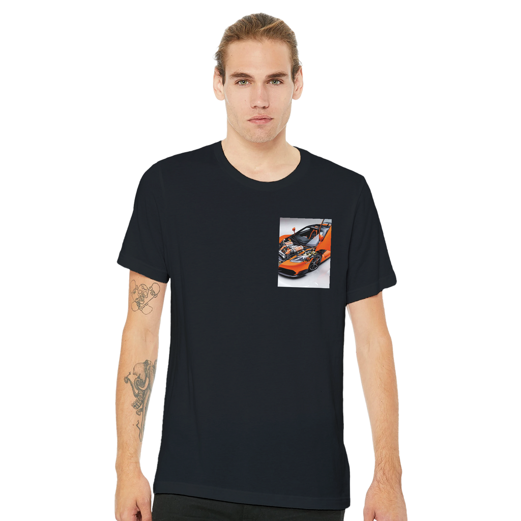 Mclaren F1 Orange T-Shirt — detail view | Wild Thread Co