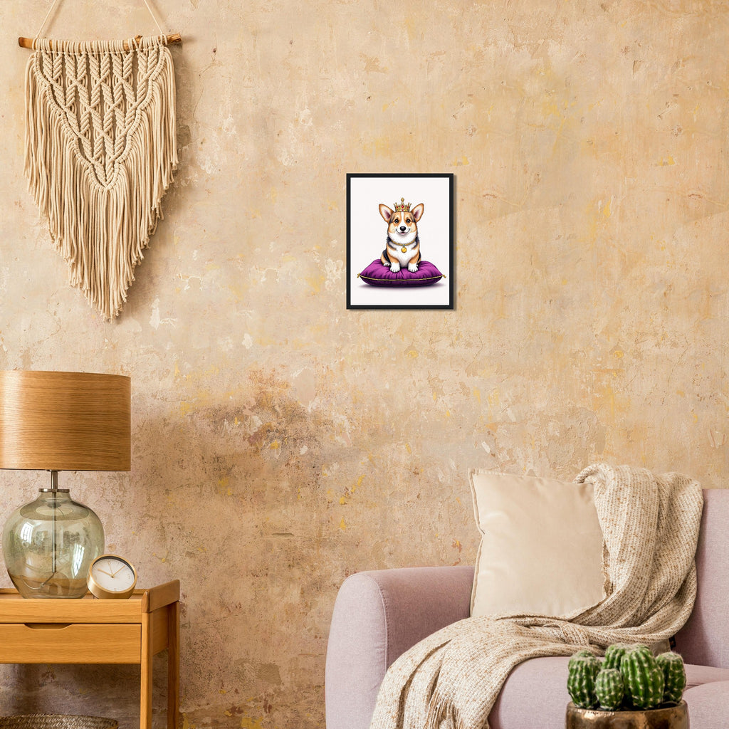 Corgi Royal Framed Print — Framed Art Print | Wild Thread Co