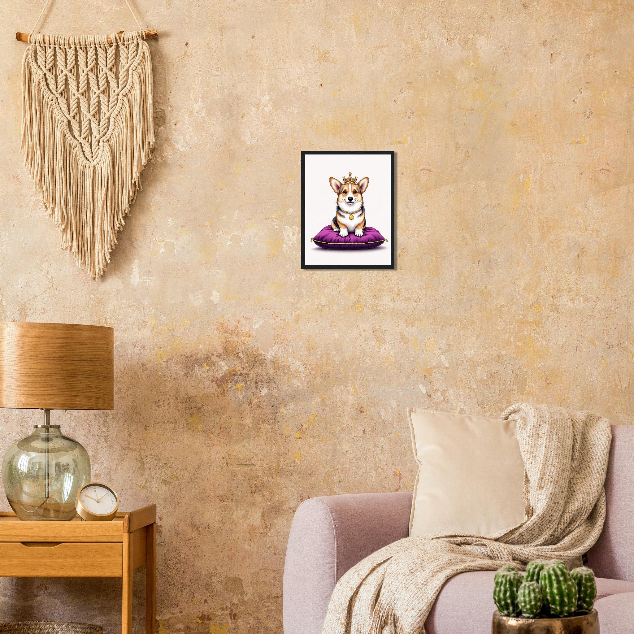 Corgi Royal Framed Print — Framed Art Print | Wild Thread Co