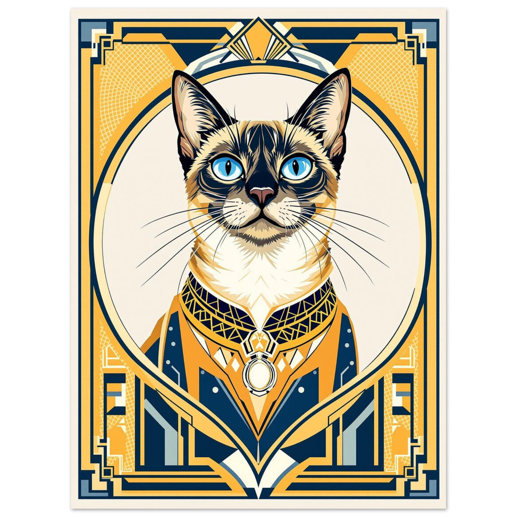 Siamese Cat Elegance Art Print Art Print — detail view | Wild Thread Co