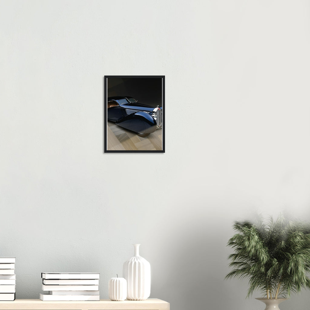 Bugatti Type 57 Framed Art Print — detail view | Wild Thread Co