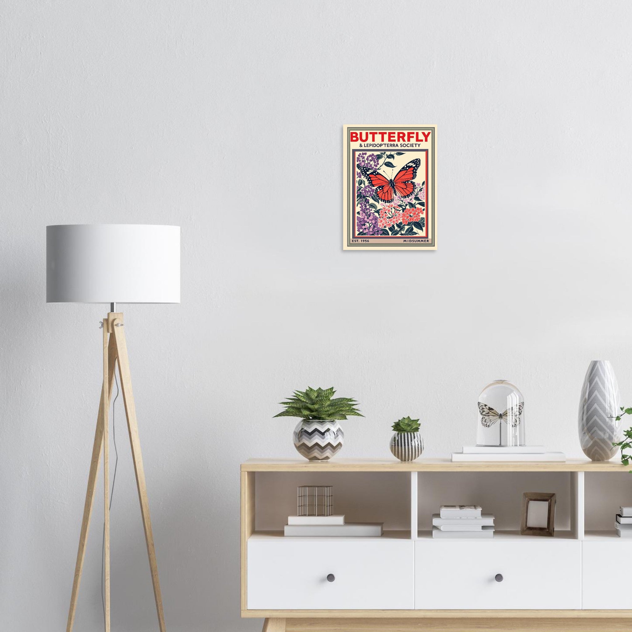 Butterfly Vintage Travel Poster — Art Print | Wild Thread Co UK