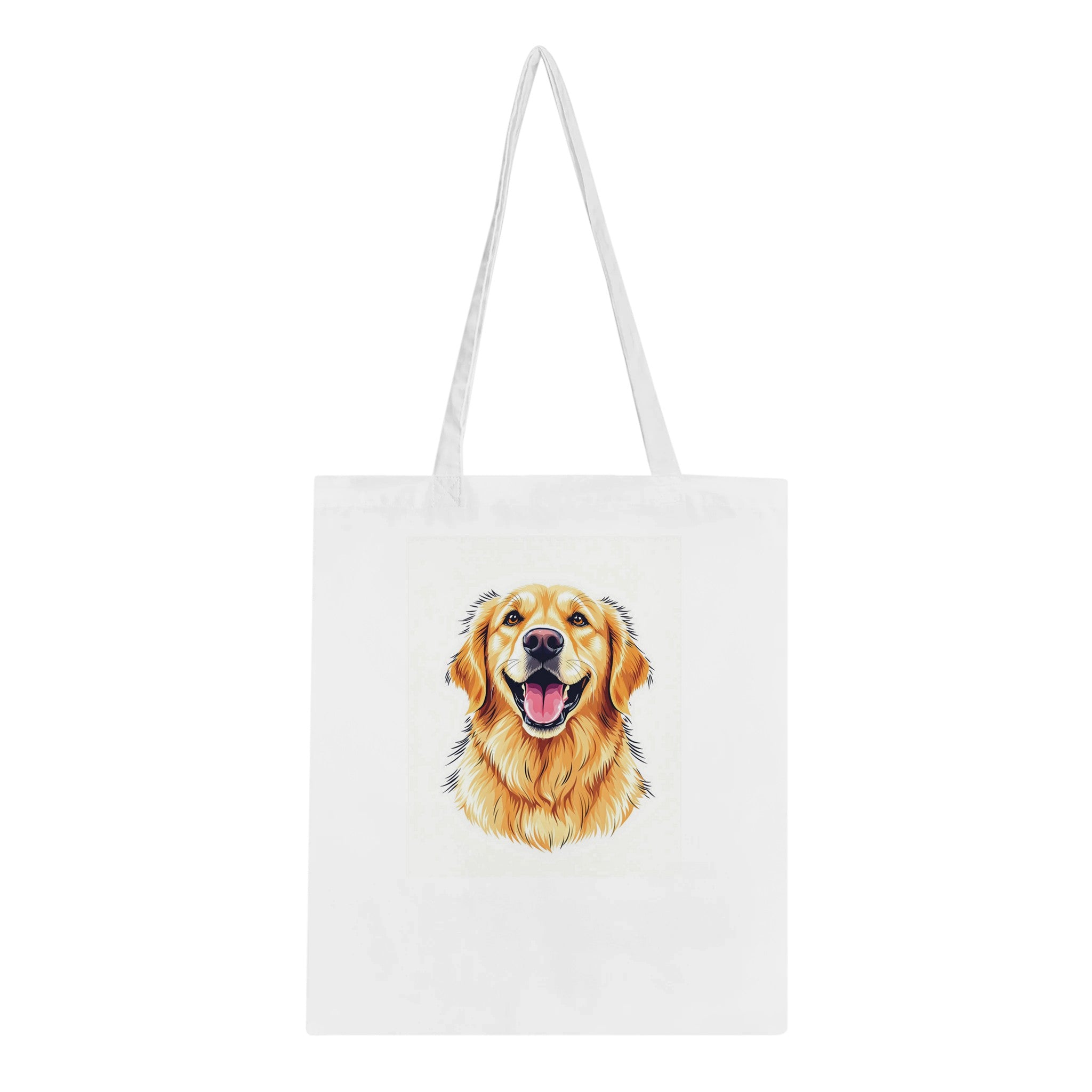 Golden Retriever Smile Tote Bag Cotton Shopper UK — Tote Bag | Wild Thread Co UK