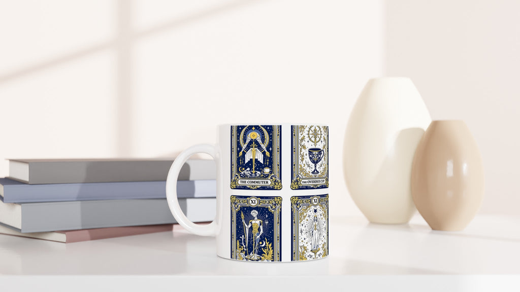 Modern Tarot Cards Mug — detail view | Wild Thread Co