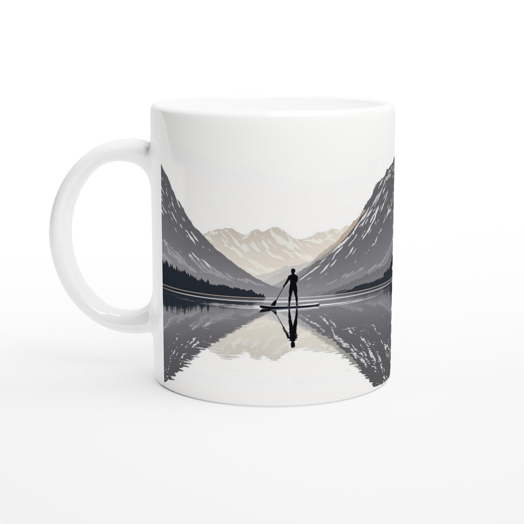 Canal Paddleboard Loch Reflection Dawn — Mug | Wild Thread Co UK