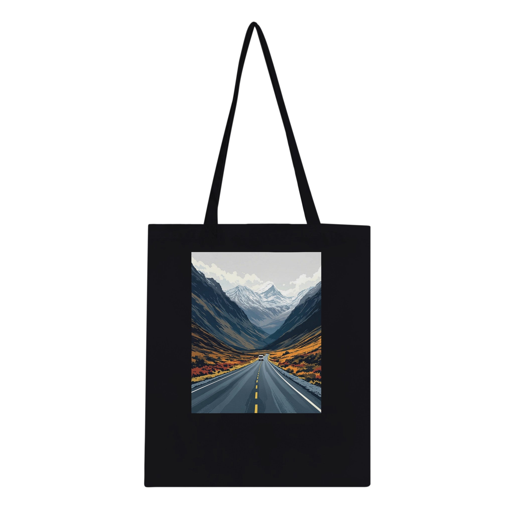 Glencoe Road Tote Bag Cotton Shopper UK Tote Bag — detail view | Wild Thread Co