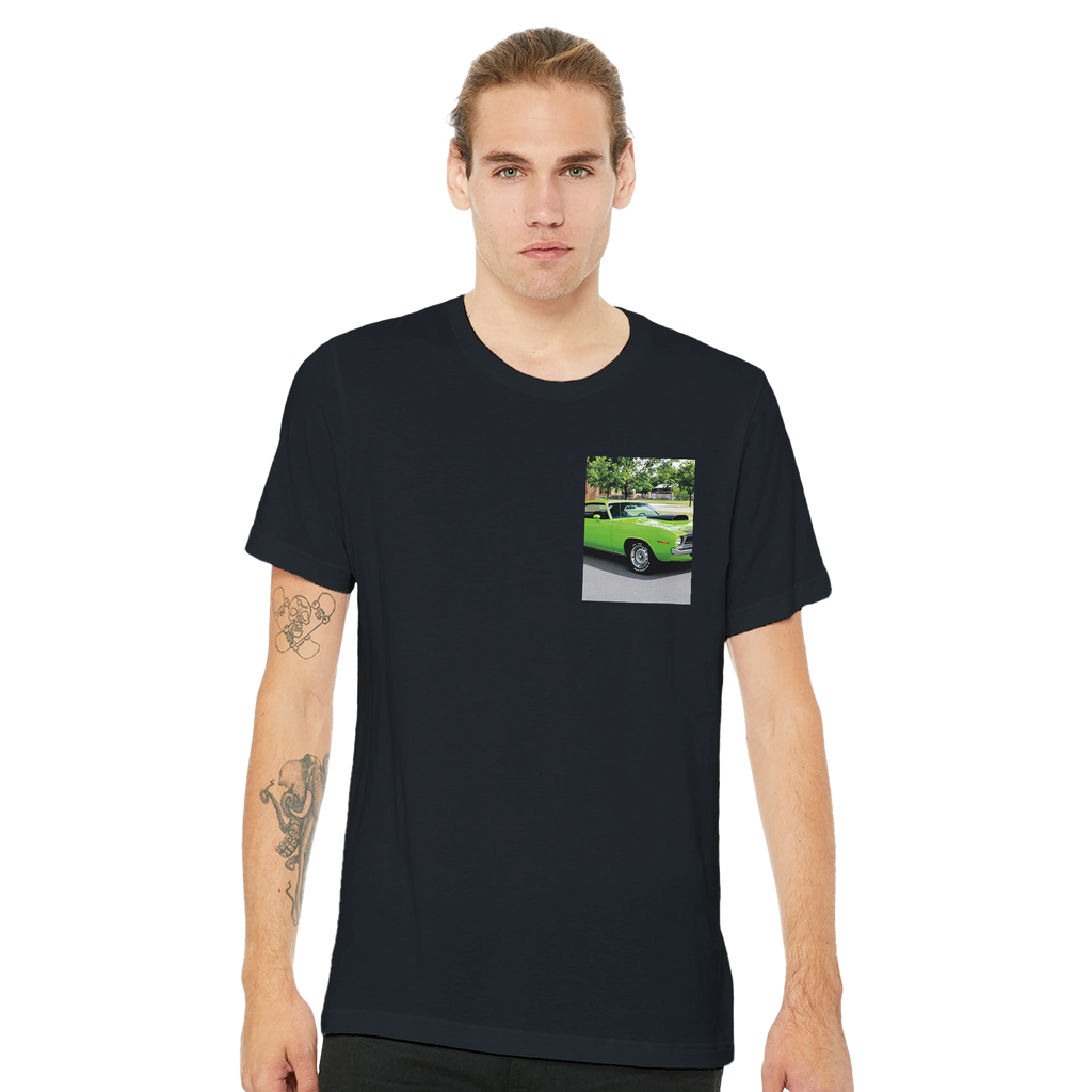 Plymouth Cuda 1970 T-Shirt — detail view | Wild Thread Co