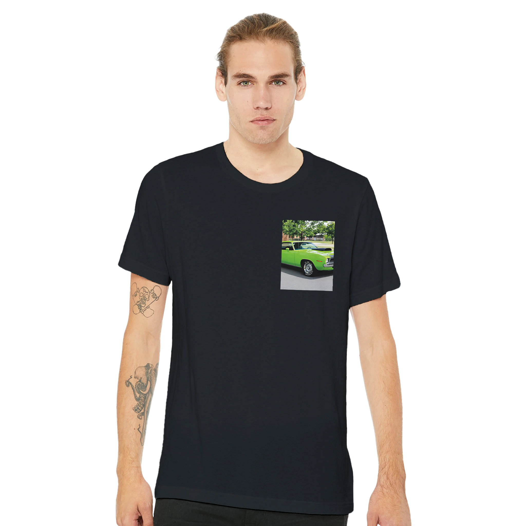 Plymouth Cuda 1970 T-Shirt — detail view | Wild Thread Co