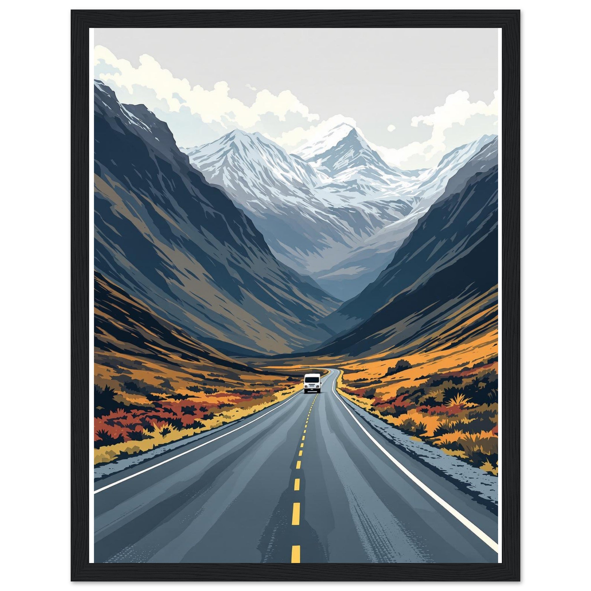 Glencoe Road Framed Print — Framed Art Print | Wild Thread Co