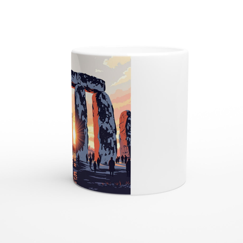 Stonehenge Winter Solstice Dawn Mug — detail view | Wild Thread Co