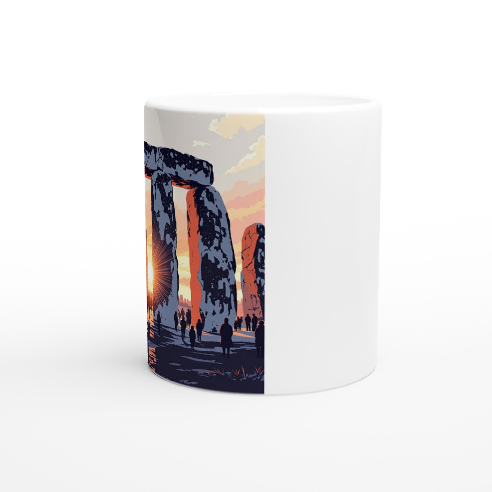 Stonehenge Winter Solstice Dawn Mug — detail view | Wild Thread Co