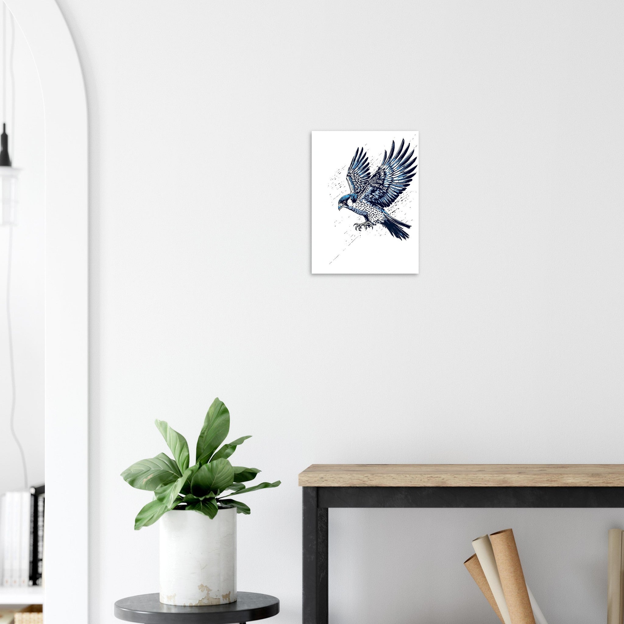 Peregrine Falcon Dive A1 Art Print Art Print — detail view | Wild Thread Co