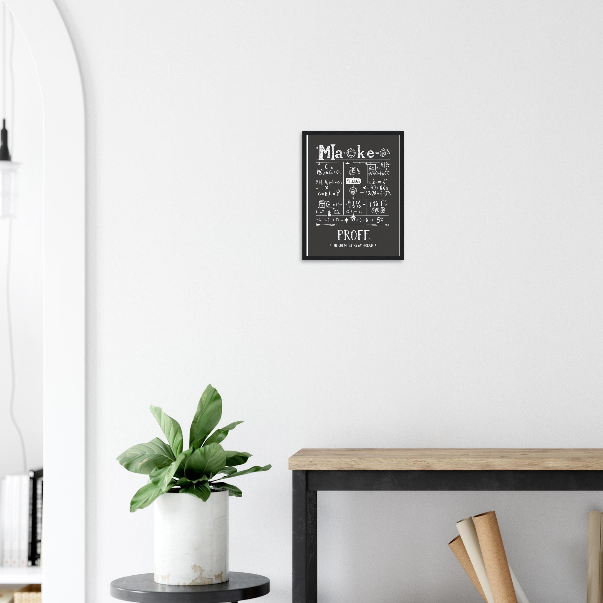 Baker Framed Print Wall Art Ready to Hang UK Framed Art Print — detail view | Wild Thread Co