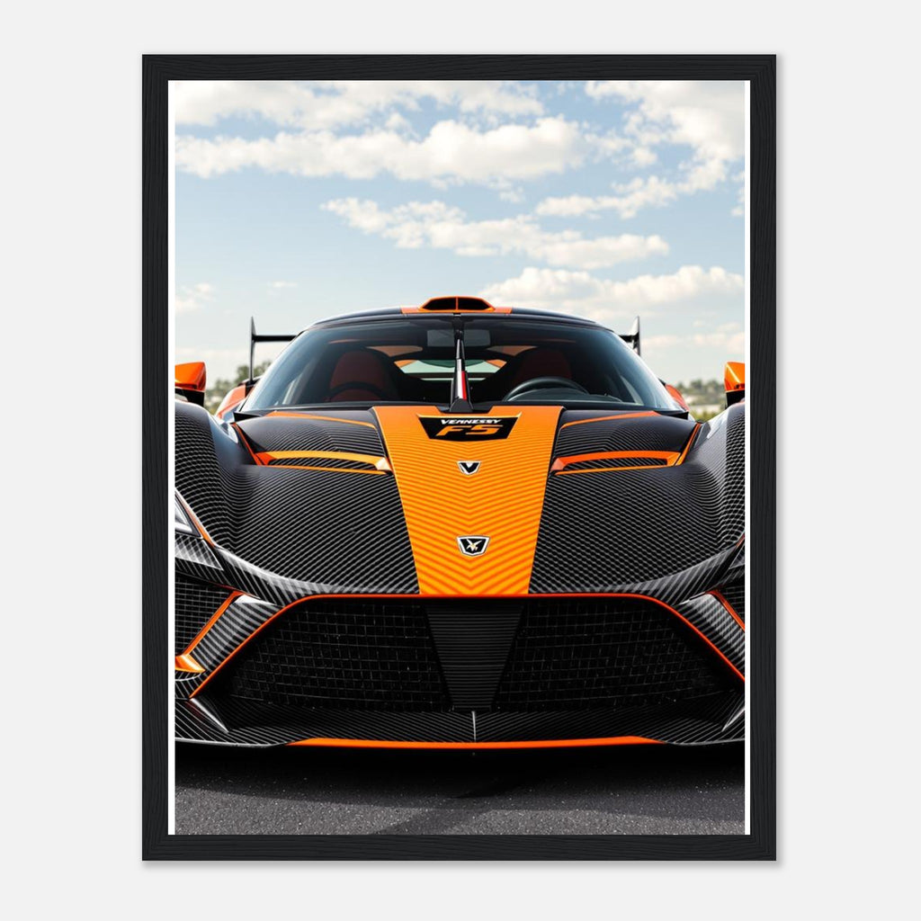 Hennessey Venom F5 Framed Art Print — detail view | Wild Thread Co