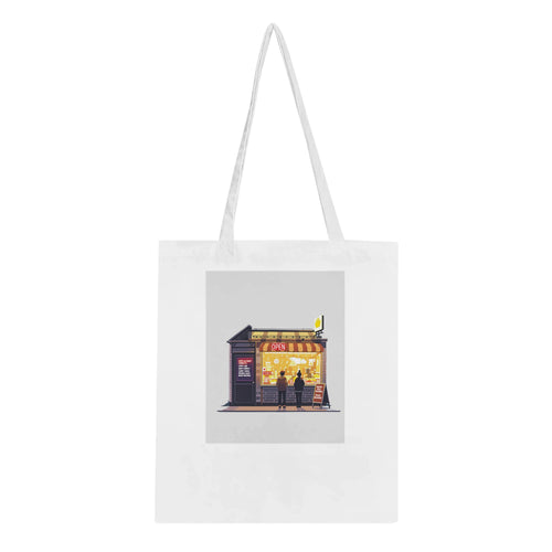 Chip Shop Night Neon Tote Bag Cotton Shopper UK — Tote Bag | Wild Thread Co