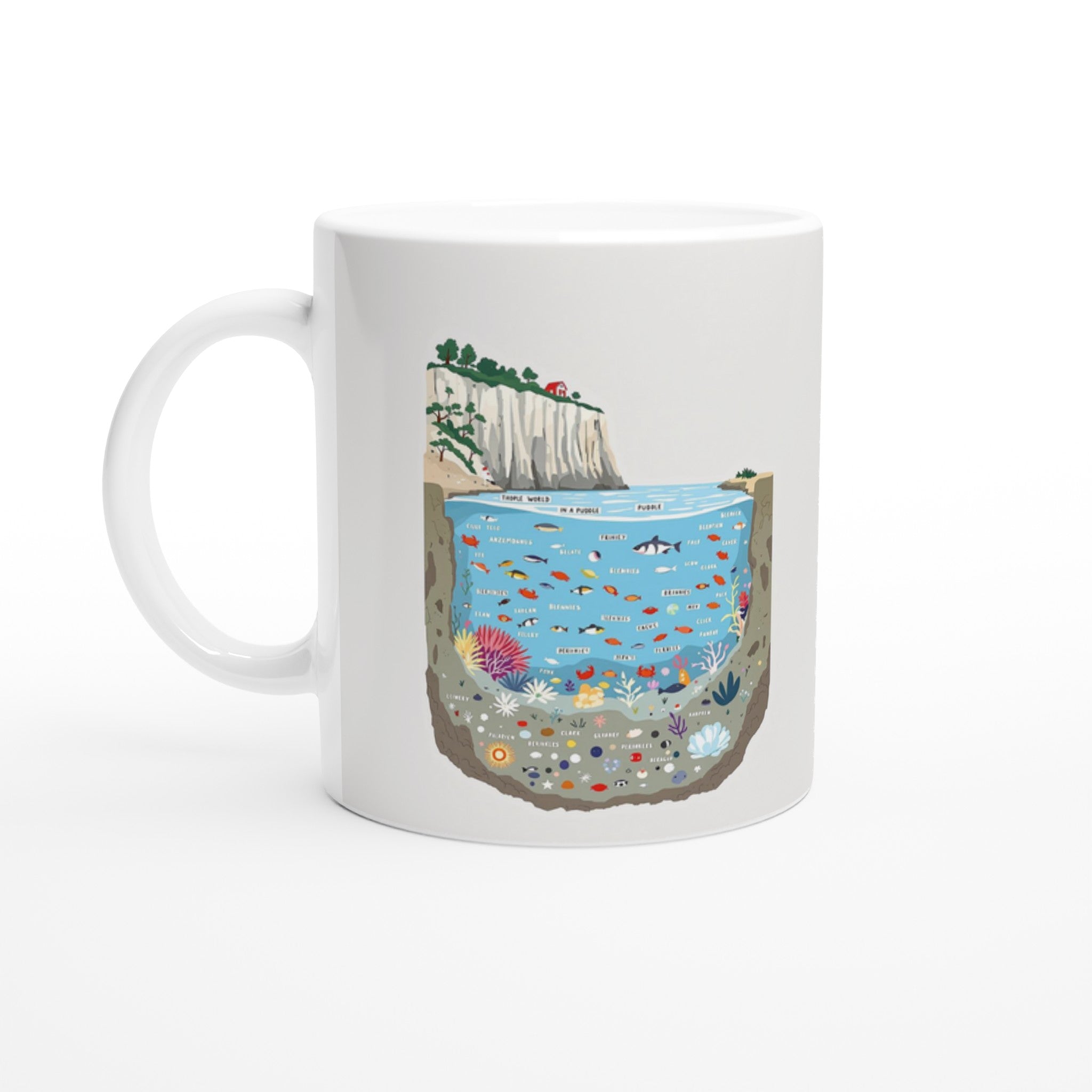 Rock Pool Tidal Cross-section — Mug | Wild Thread Co UK