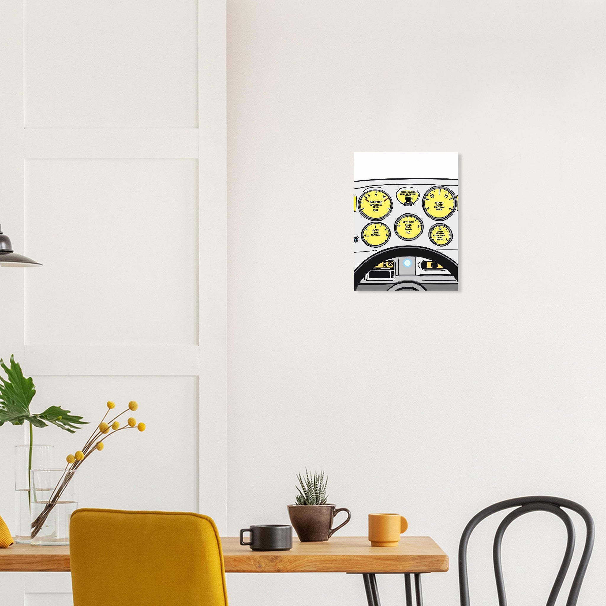 Paramedic Ambulance Dashboard Art Print Art Print — detail view | Wild Thread Co