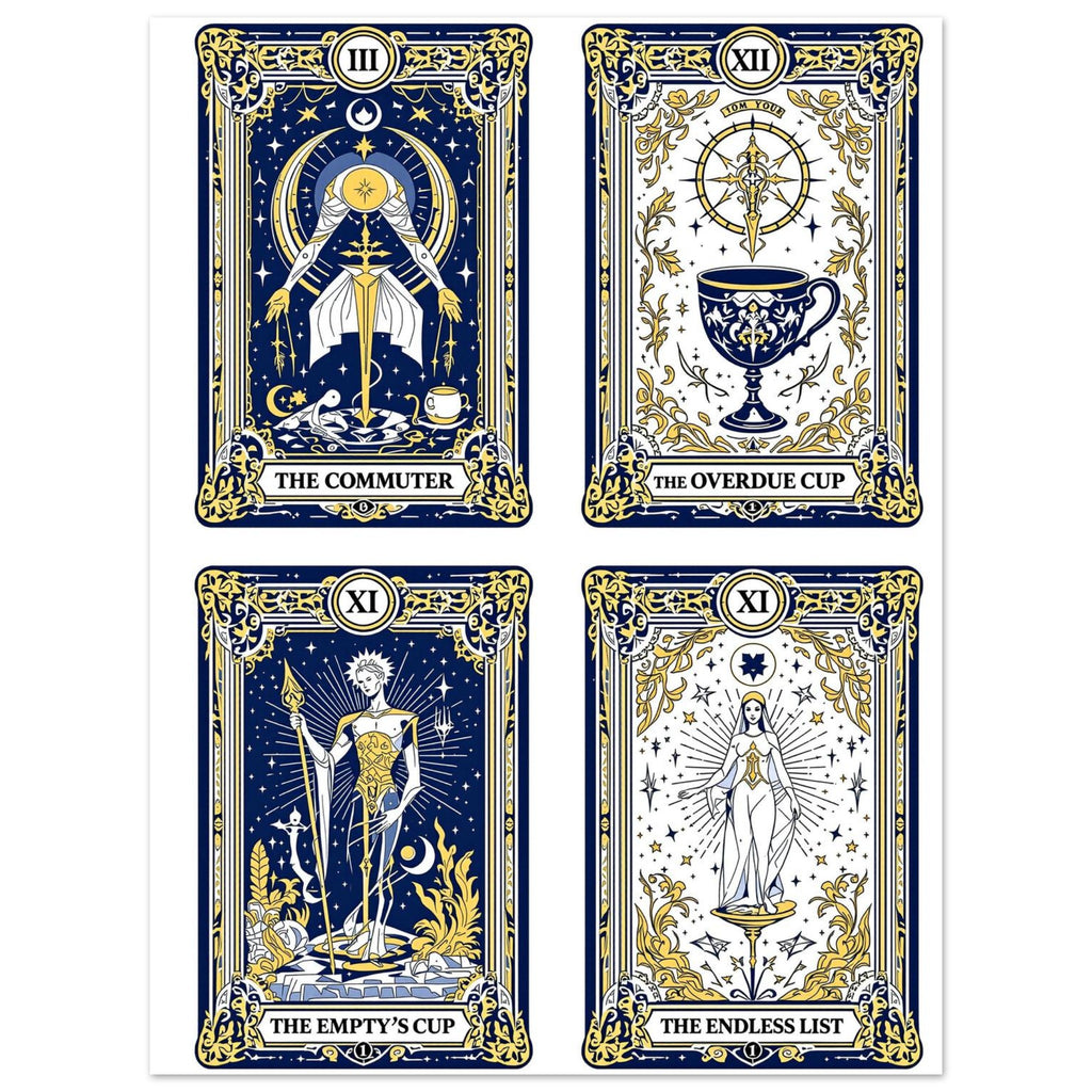 Modern Tarot Cards Art Print Art Print — detail view | Wild Thread Co