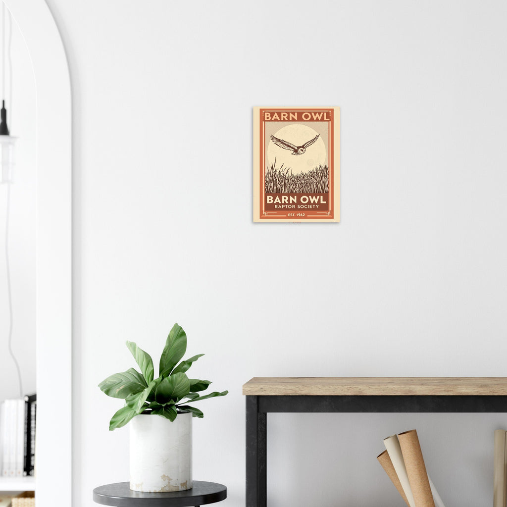 Barn Owl Vintage Travel Poster — Art Print | Wild Thread Co