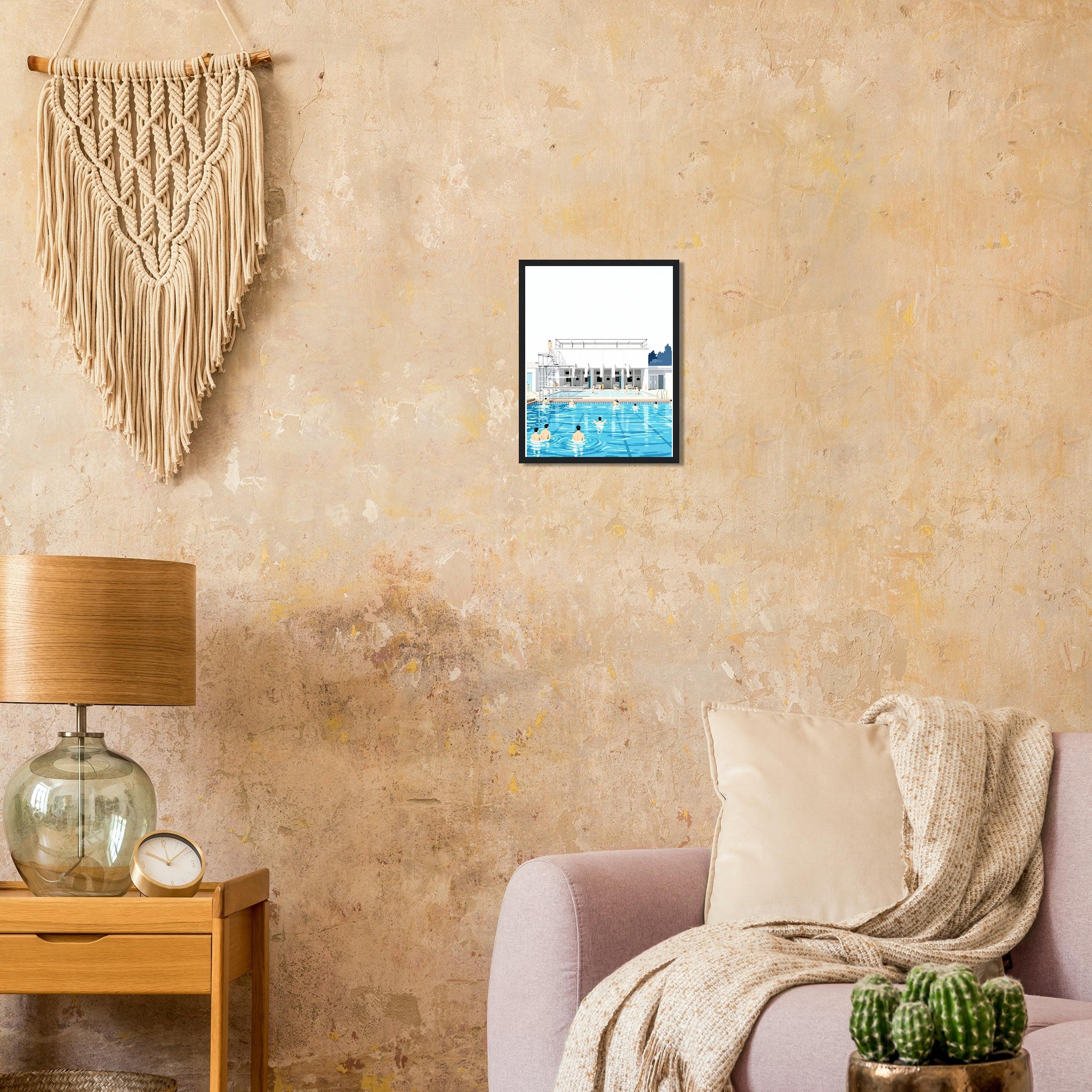 Art Deco Outdoor Lido Pool Framed Print — Framed Art Print | Wild Thread Co