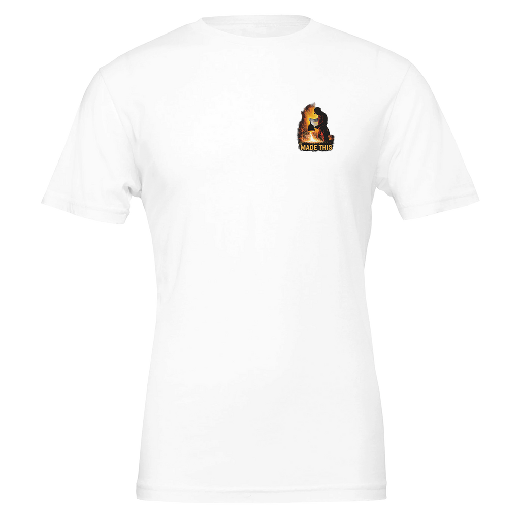 Steelworker Furnace Heritage T-Shirt — detail view | Wild Thread Co