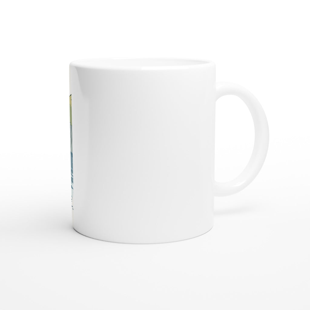 Viking Longship Mug — detail view | Wild Thread Co