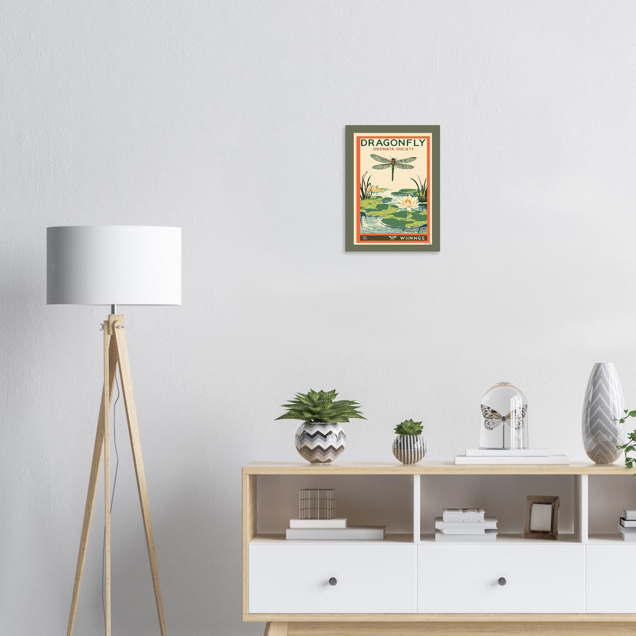 Dragonfly Vintage Travel Poster — Art Print | Wild Thread Co UK