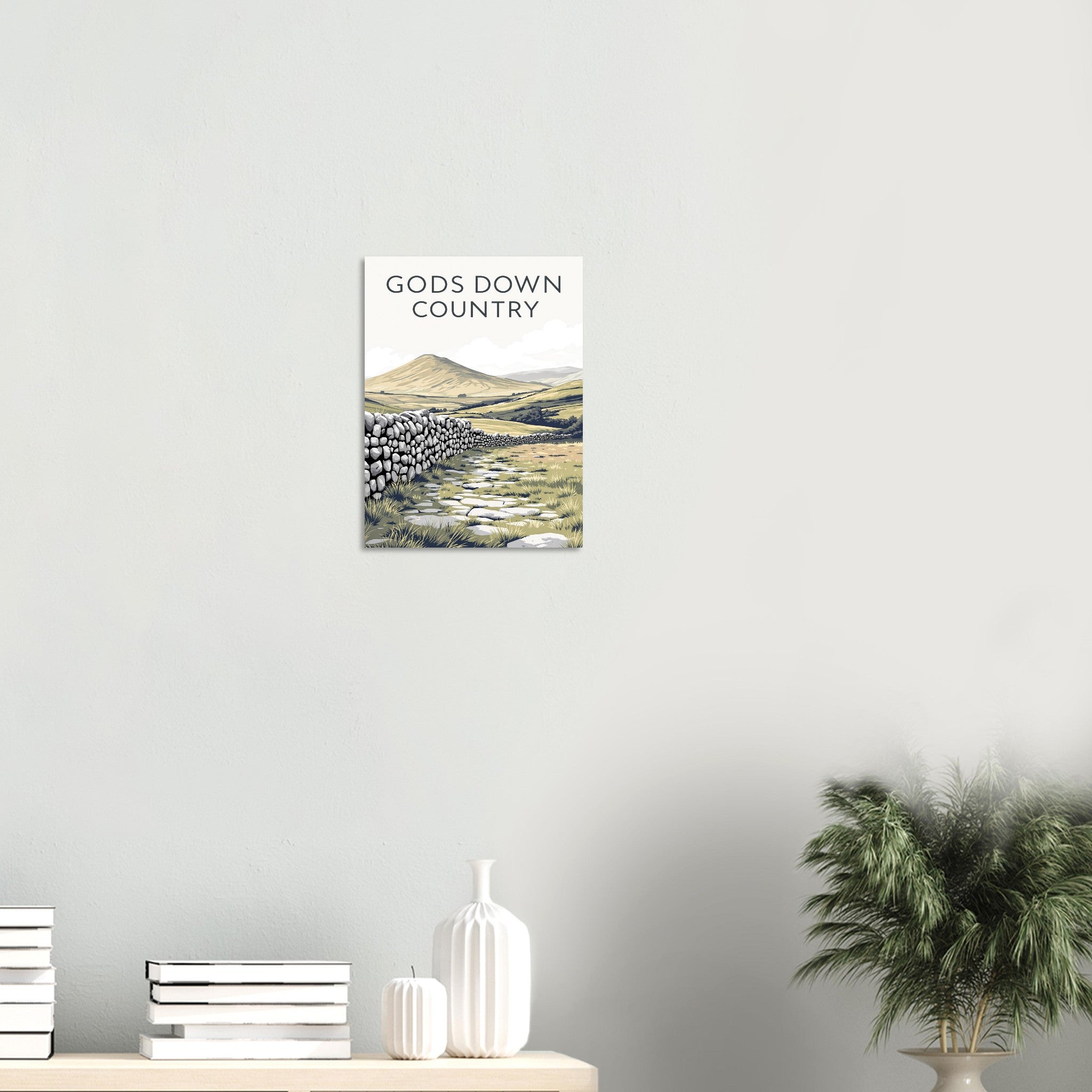 Yorkshire Dales Gods Own Country A1 UK Art Print Art Print — detail view | Wild Thread Co