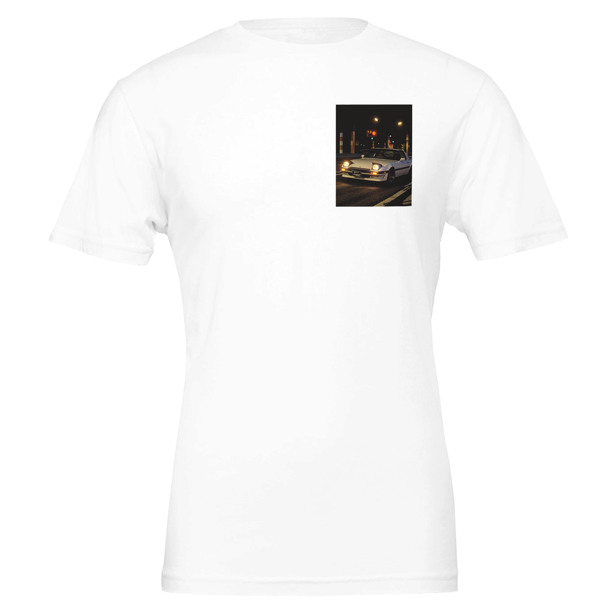 Rx7 Fc Turbo Night T-Shirt — detail view | Wild Thread Co