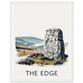 Peak District Gritstone Millstone Framed Art Print — detail view | Wild Thread Co