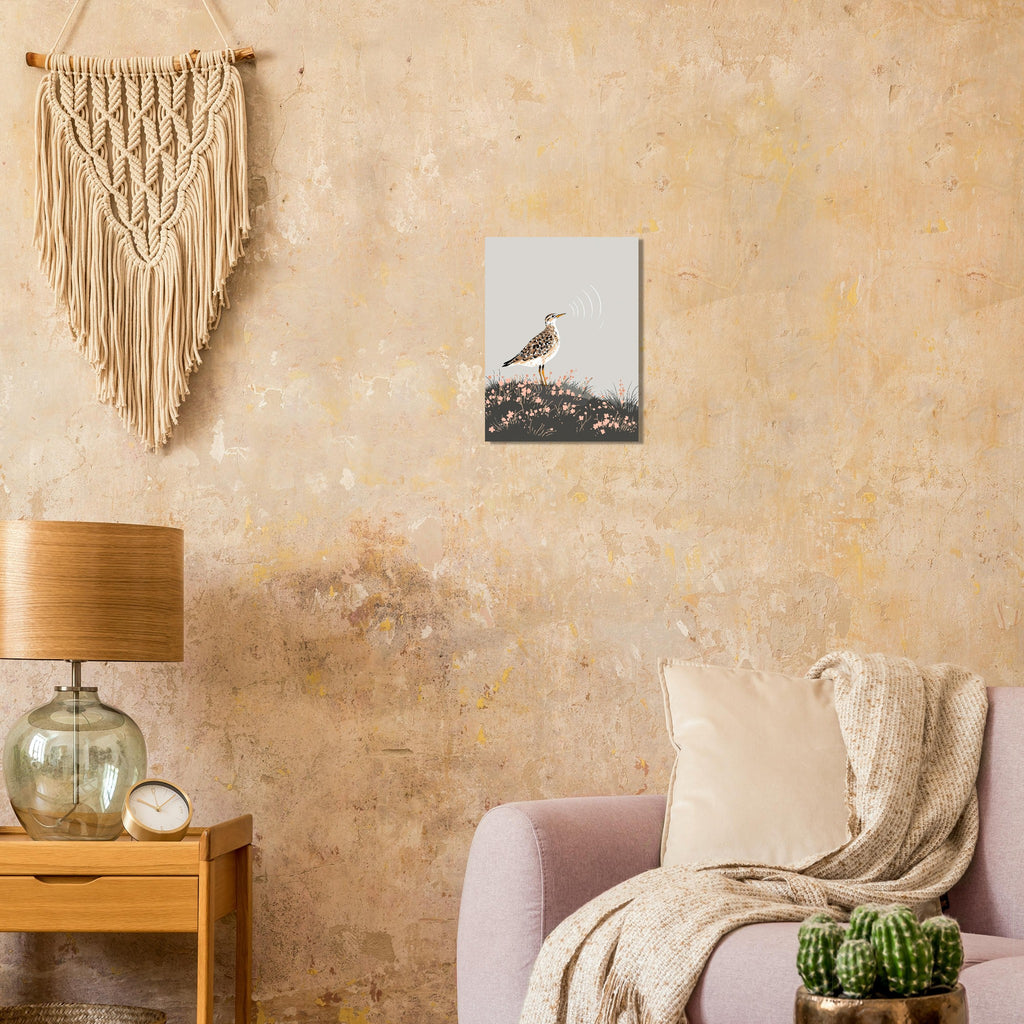 Curlew Gift Moorland Bird A1 Art Print Art Print — detail view | Wild Thread Co