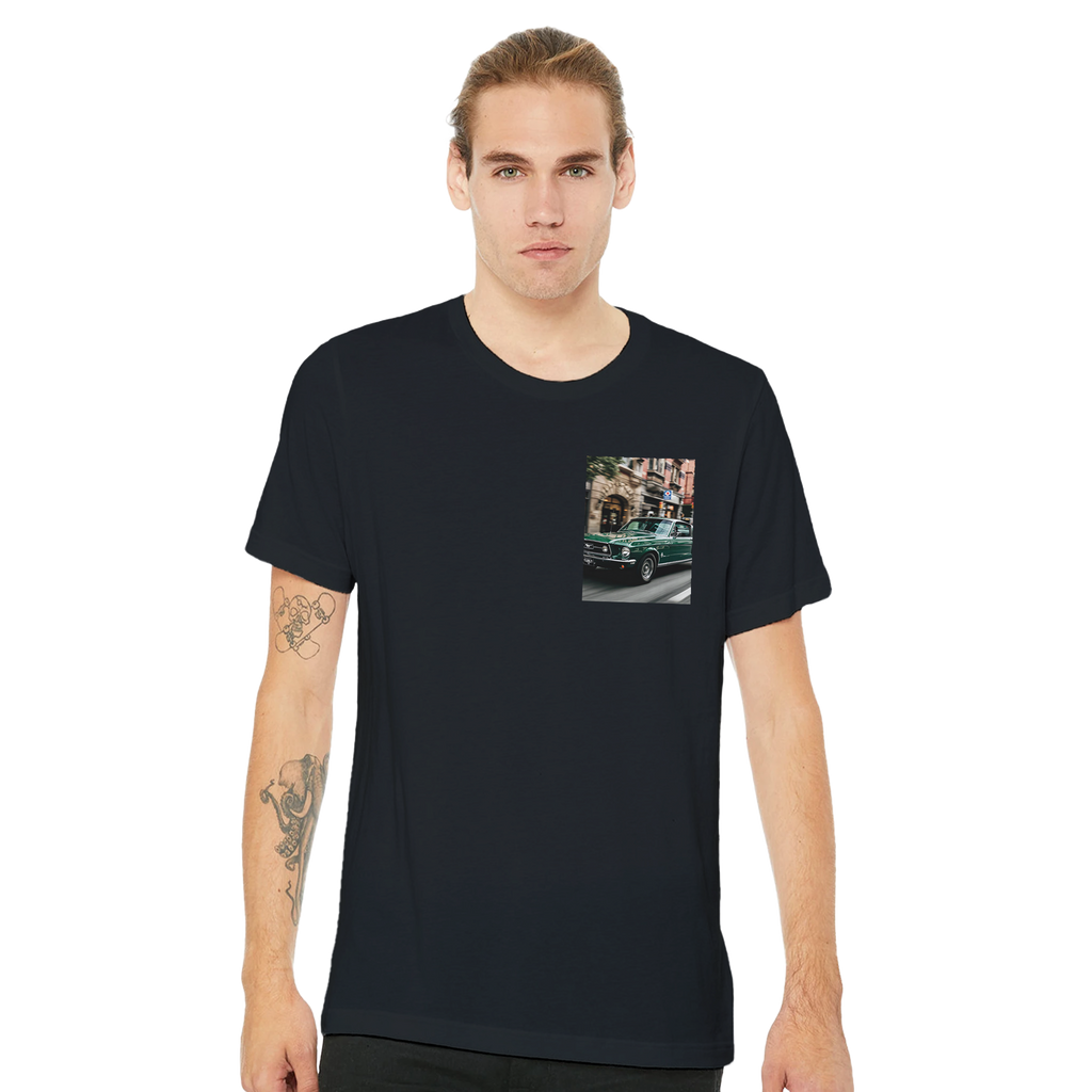Ford Mustang 67 Fastback T-Shirt — detail view | Wild Thread Co