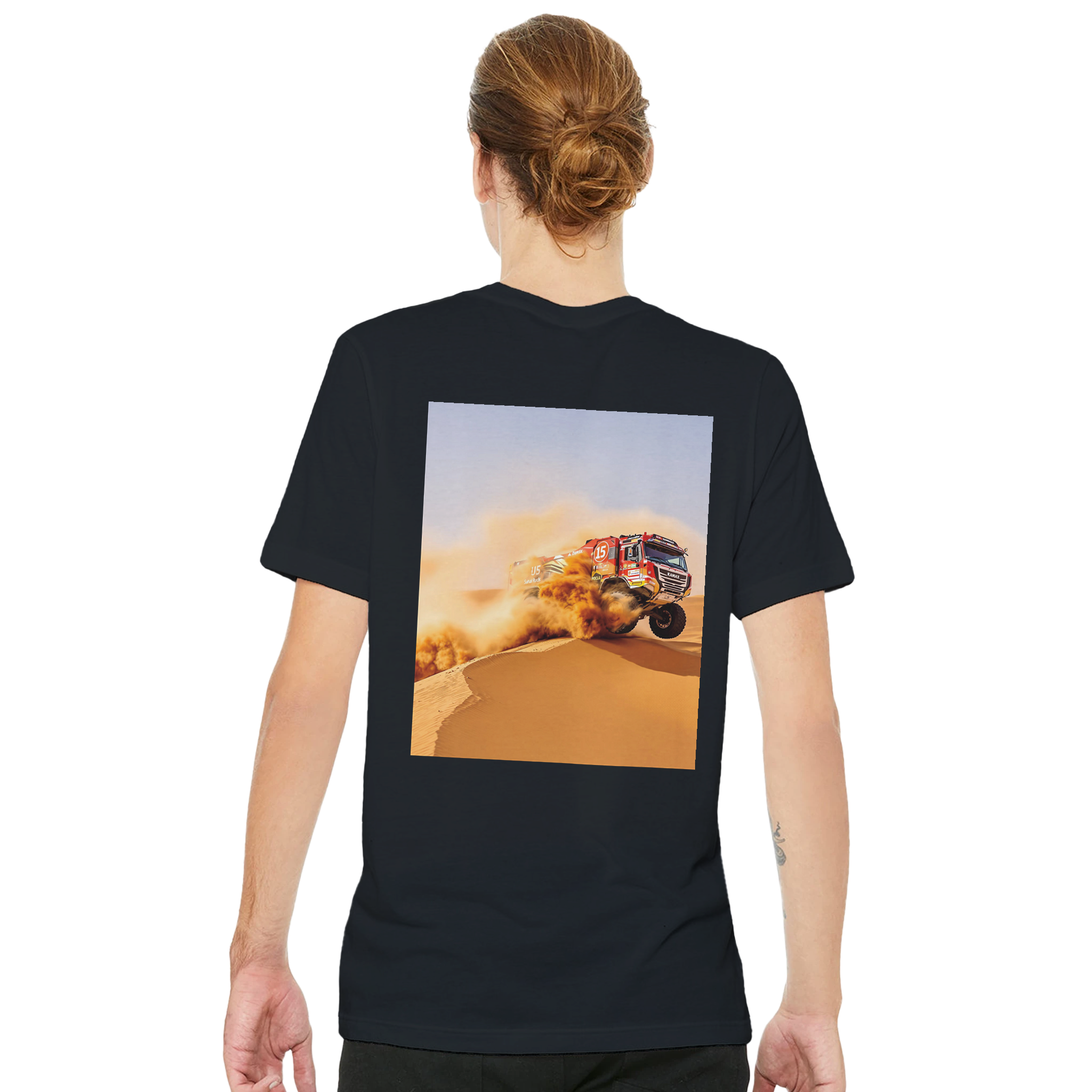 Dakar Rally Truck T-Shirt — detail view | Wild Thread Co