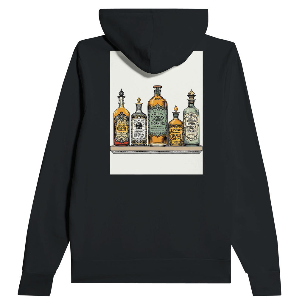 Dark Academia Apothecary Shelf Navy Hoodie | Witch Aesthetic Hoodie - Wild Thread Co