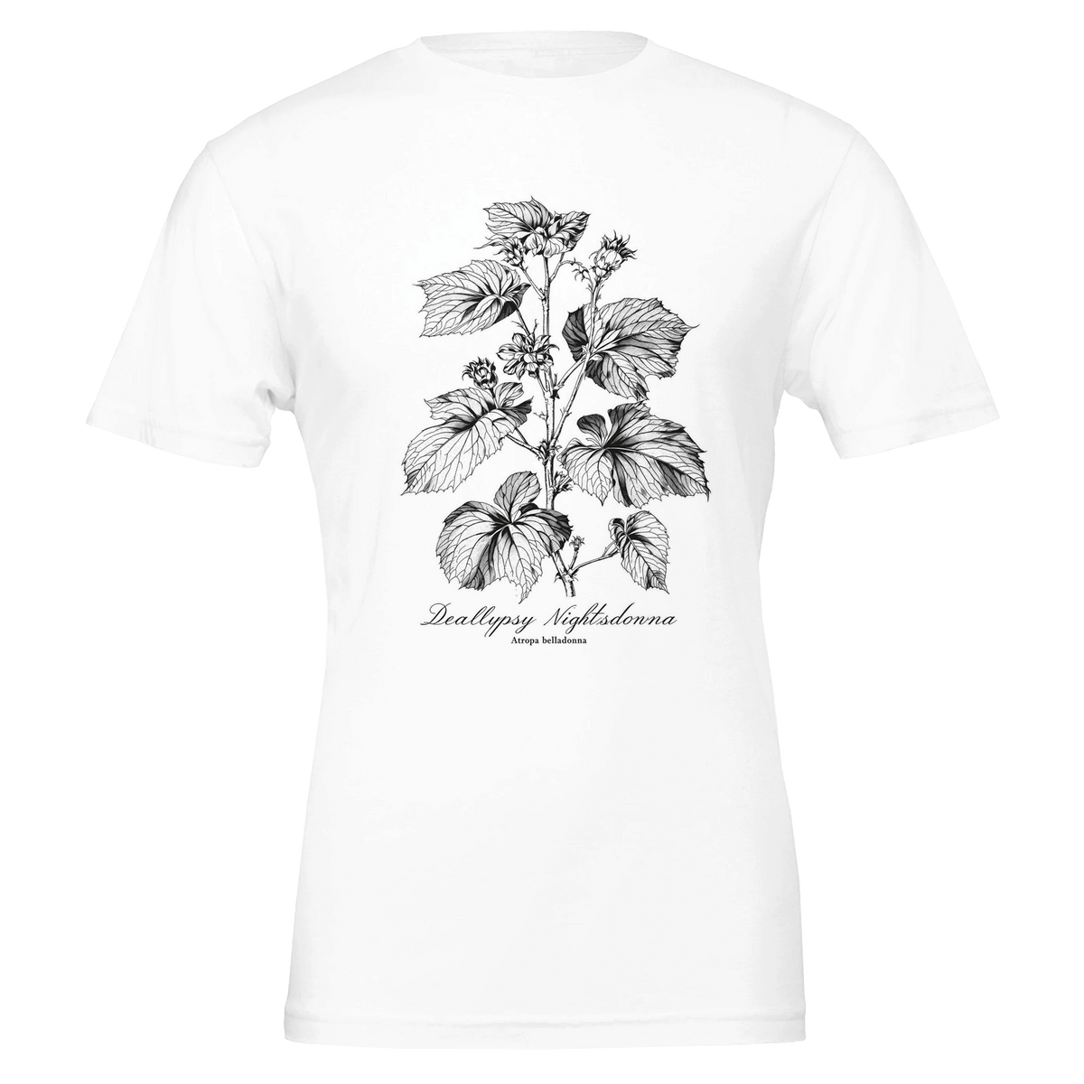 Dark Academia Gothic Botanical Tee | Atropa Belladonna Illustration - Wild Thread Co