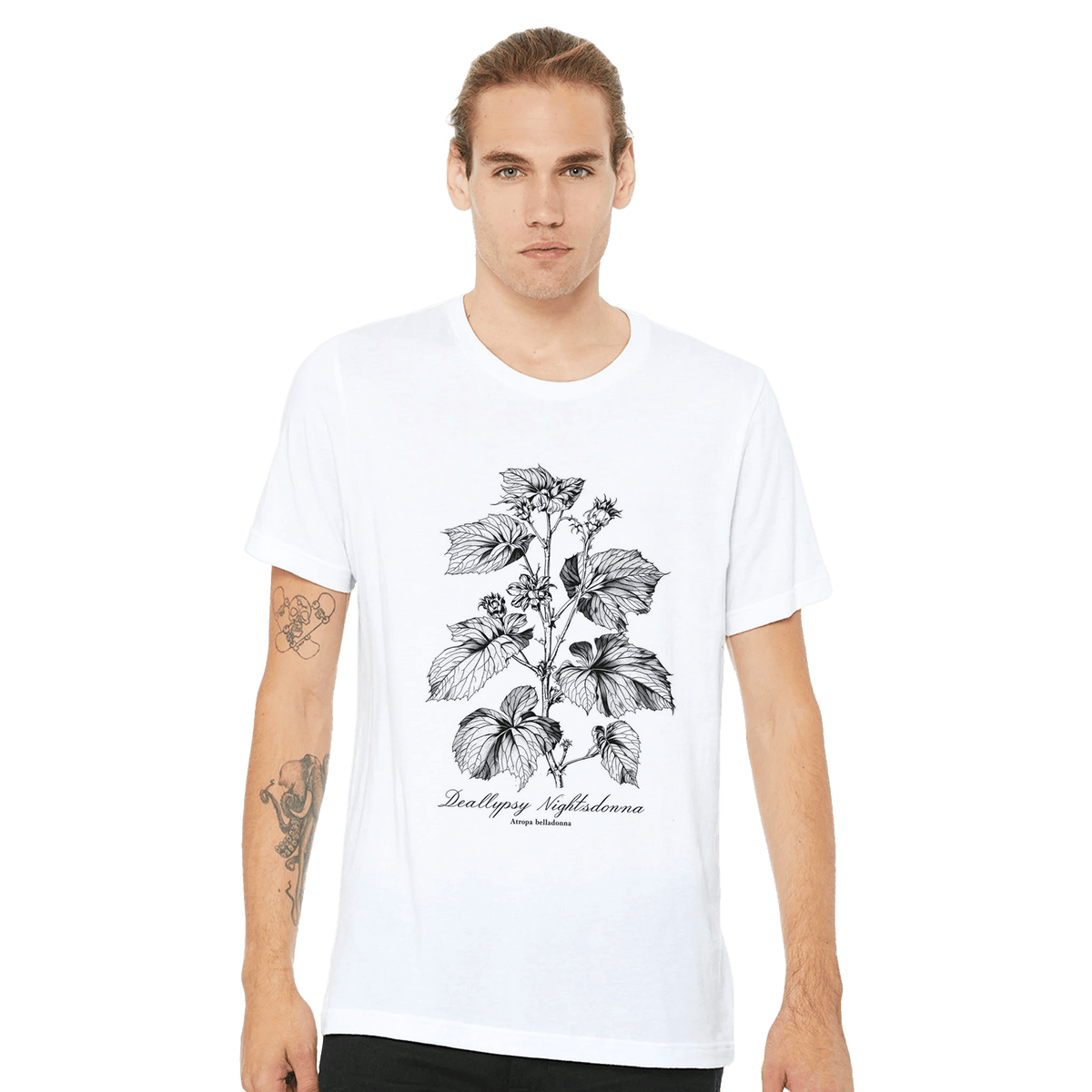 Dark Academia Gothic Botanical Tee | Atropa Belladonna Illustration - Wild Thread Co